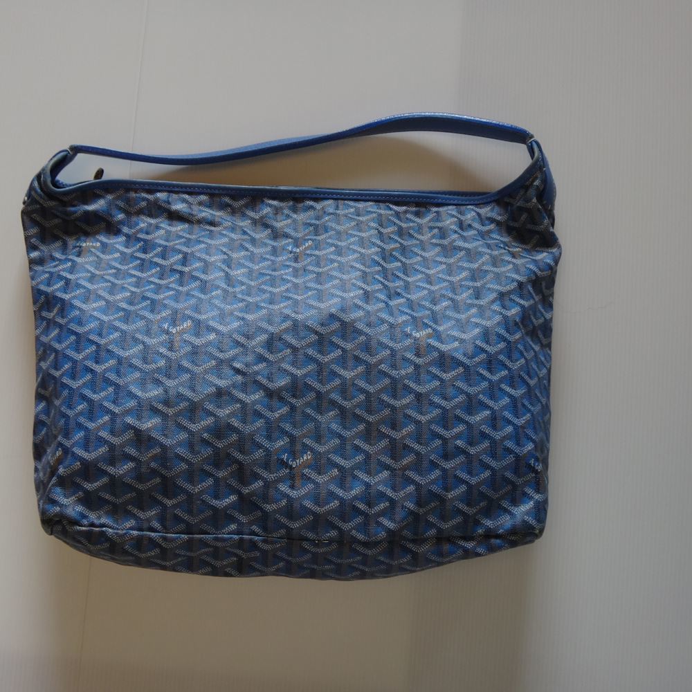 GOYARD BAG ゴヤール ショルダーバッグ フィッジ シンプル レディースバッグ ブルーブランド 定番 人気 本物 レザー 中古 t-002_画像2