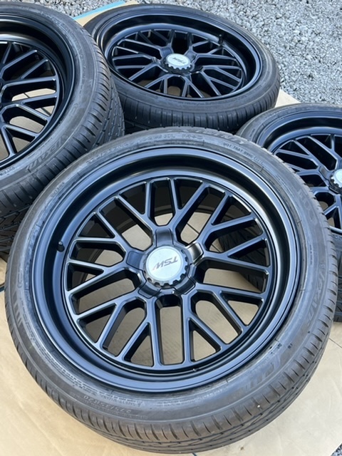 ホイール付タイヤ４本セット TSW メルセデスベンツ AUDI 20×10JJ+45 PCD112 275/35/20 非常に良い状態のタイヤ ハブ-66.6 MERCEDES-BENZ _画像5