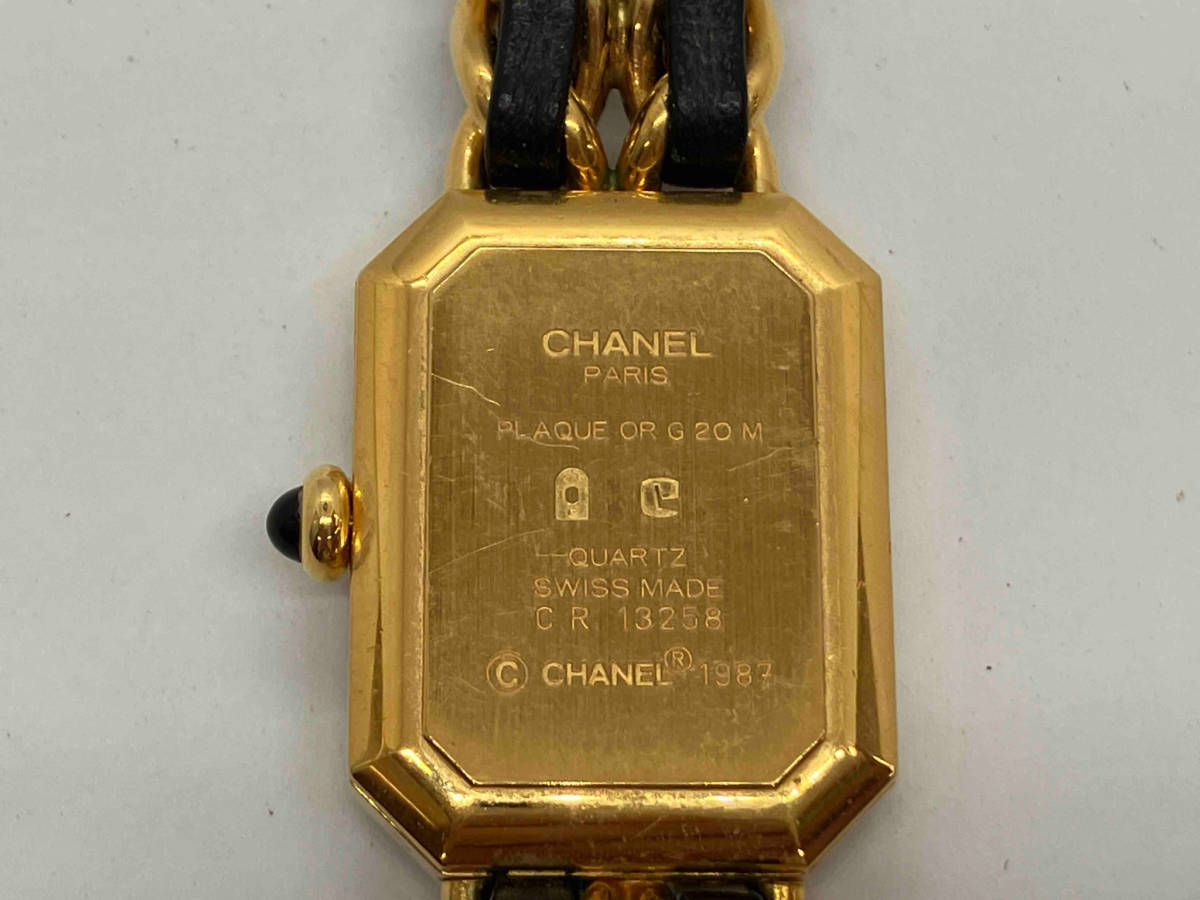 CHANEL シャネル プルミエールXL C.R.13258 クォーツ 風防キズ有り 腕時計の画像6