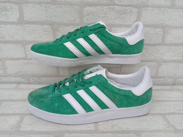 adidas GAZELLE 85 GY2532 アディダス ガゼル ローカット スニーカー メンズ グリーン スエード 26.5cm カジュアル 替え紐付き 状態考慮_画像2