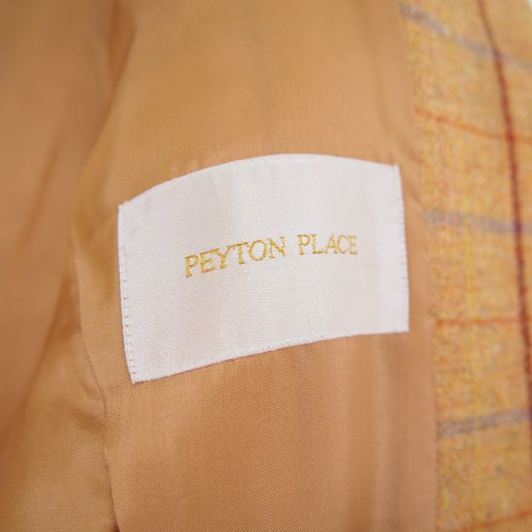 ペイトンプレイス PEYTON PLACE ノーカラージャケット×プリーツスカート レディース セットアップスーツ/オレンジブラウン/日本製_画像4