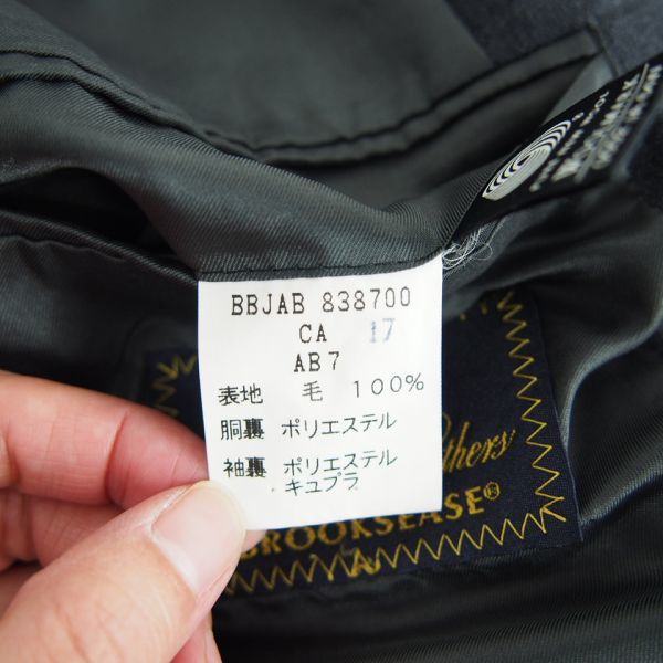  BROOKS BROTHERS  BrooksBrothers BROOKSEASE 3...  шерсть ... пиджак (AB7)  серый / сделано в Японии 