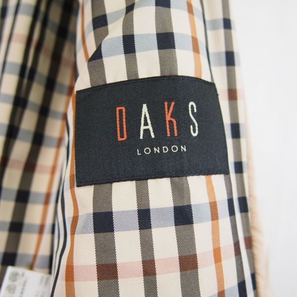 ダックス DAKS LONDON ダイヤキルト スナップボタン留め キルティングジャケット(13ABR)ベージュ系/日本製_画像5