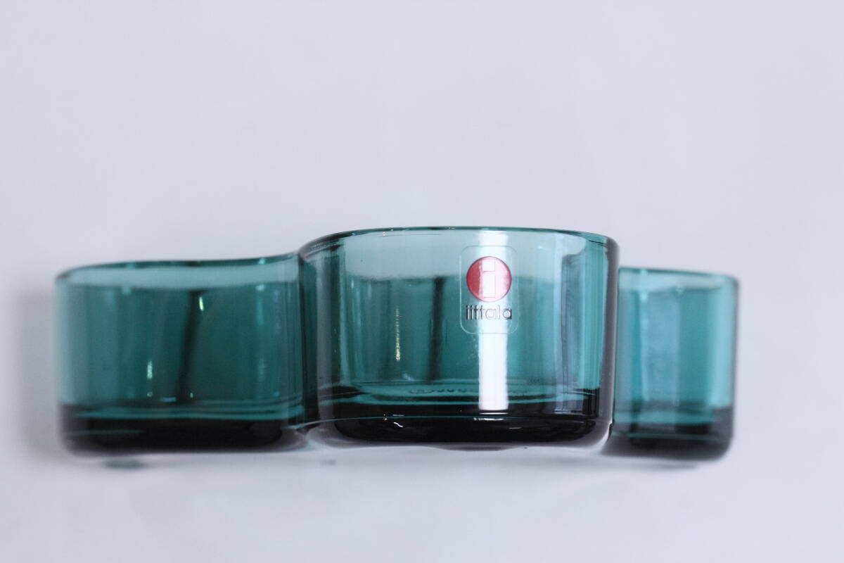 4293 ペトロールブルー　アアルトボウル 136mm イッタラ　iittala アアルト ガラス　トレイ_画像4