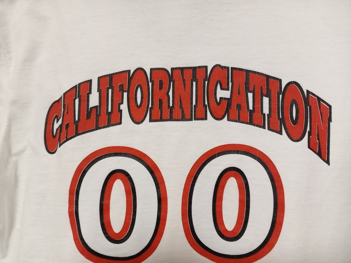 90s Vintage Red Hot Chili Peppers 1999年製コピーライト Californication ビンテージ　Tシャツ　サイズS相当　USA古着　ロック　バンド　_画像7