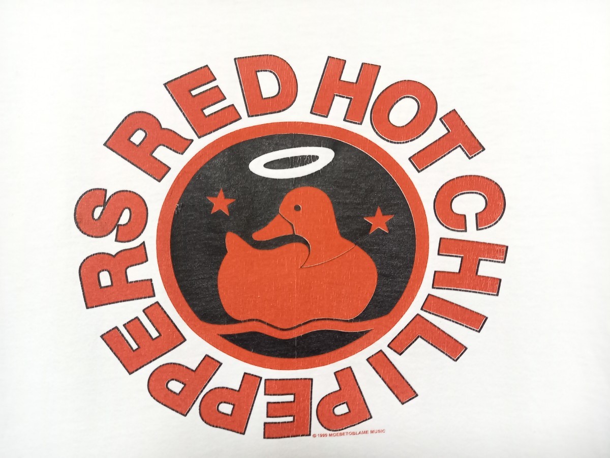 90s Vintage Red Hot Chili Peppers 1999年製コピーライト Californication ビンテージ　Tシャツ　サイズS相当　USA古着　ロック　バンド　_画像2