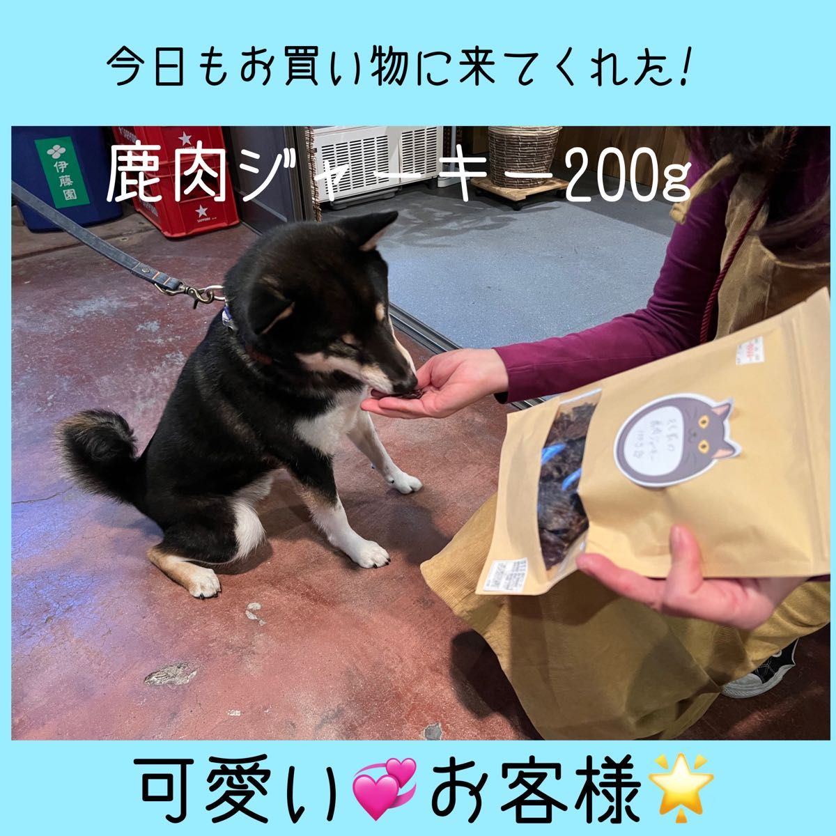 一人のお客様を大切にしたい★鹿肉ジャーキー100g★食べ応え十分!★愛犬のおやつ