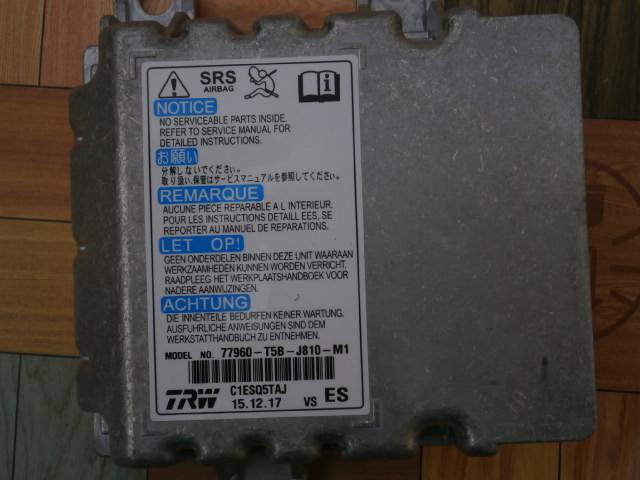 フィット FIT GK 77960-T5B-J810 エアバックコンピューター　修理　リビルト　保証付き!！