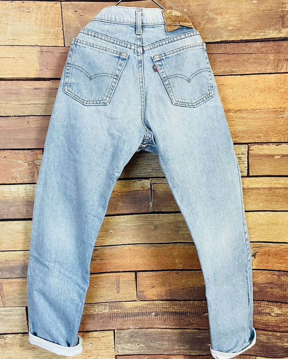 【1円スタート】LEVI'S デニム 510-0217 USA製 W30 L34 スモールe リーバイス ビンテージ ボタン裏刻印 525 レトロ DM0202M_画像2