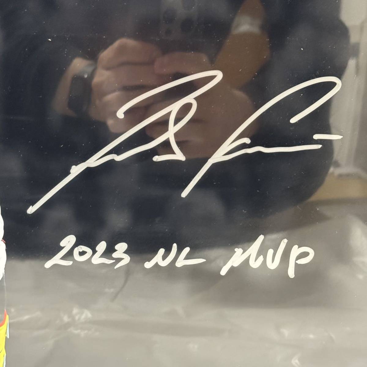 ブレーブス アクーニャJr 直筆サインフォト 2023 NL MVP Beckett ホログラム 大谷翔平 山本由伸 ②_画像7