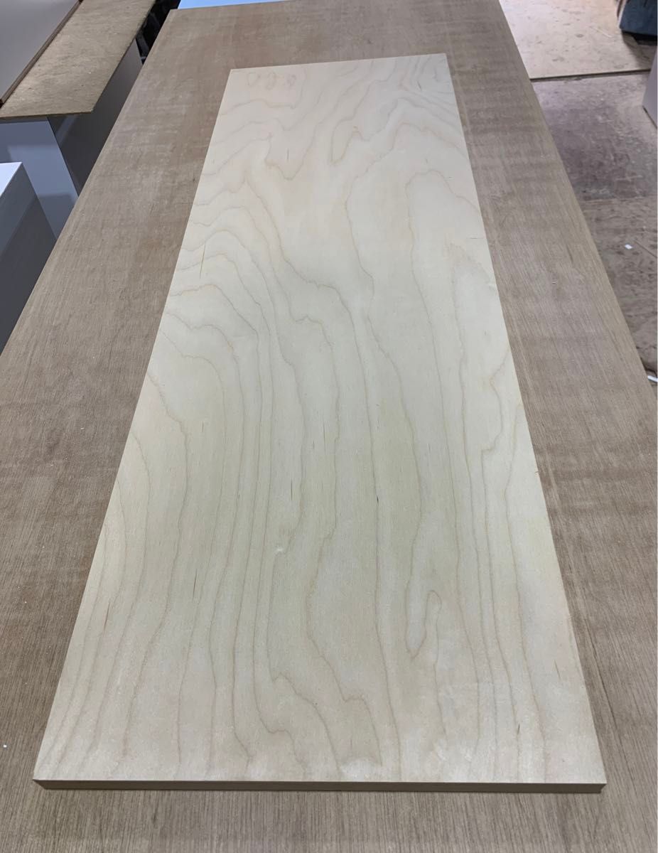 白樺合板材、シベリアンバーチ　一枚板　DYI素材　テーブル板　木材　天板