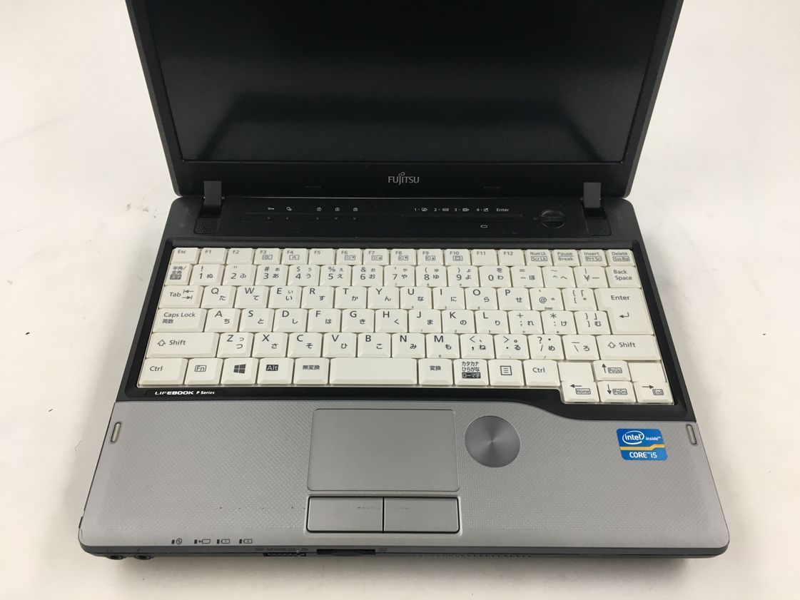 FUJITSU/ノート/HDD 320GB/第3世代Core i5/メモリ2GB/WEBカメラ無/OS無-240125000758636_キーボード接写１