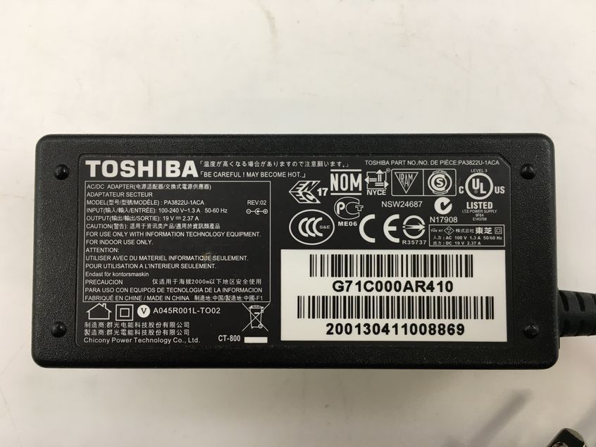 TOSHIBA/ノート/HDD 500GB/第7世代Core i5/メモリ8GB/8GB/WEBカメラ無/OS無/Intel Corporation HD Graphics 620 32MB-240131000770548_付属品 1