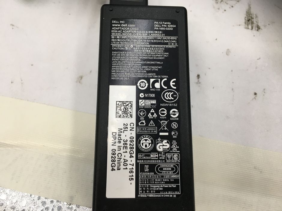 DELL/ノート/HDD 320GB/第3世代Core i5/メモリ4GB/WEBカメラ無/OS無-240126000762040_付属品 1