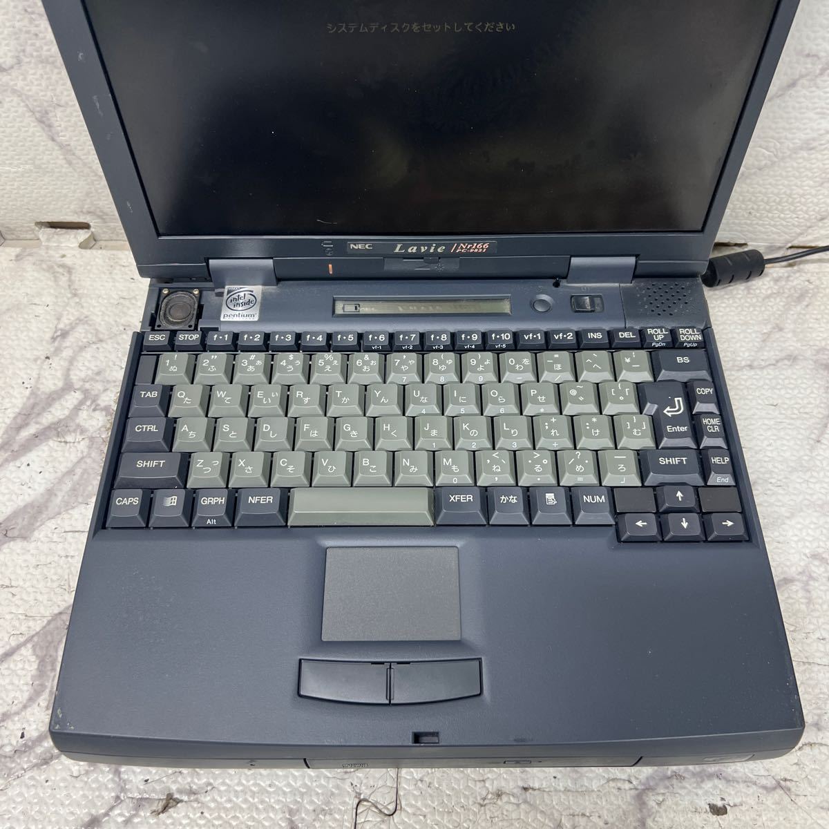 PCN98-1173 激安 PC98 ノートブック NEC PC-9821Nr166/X30F 起動確認済み ジャンク 同梱可能_画像3