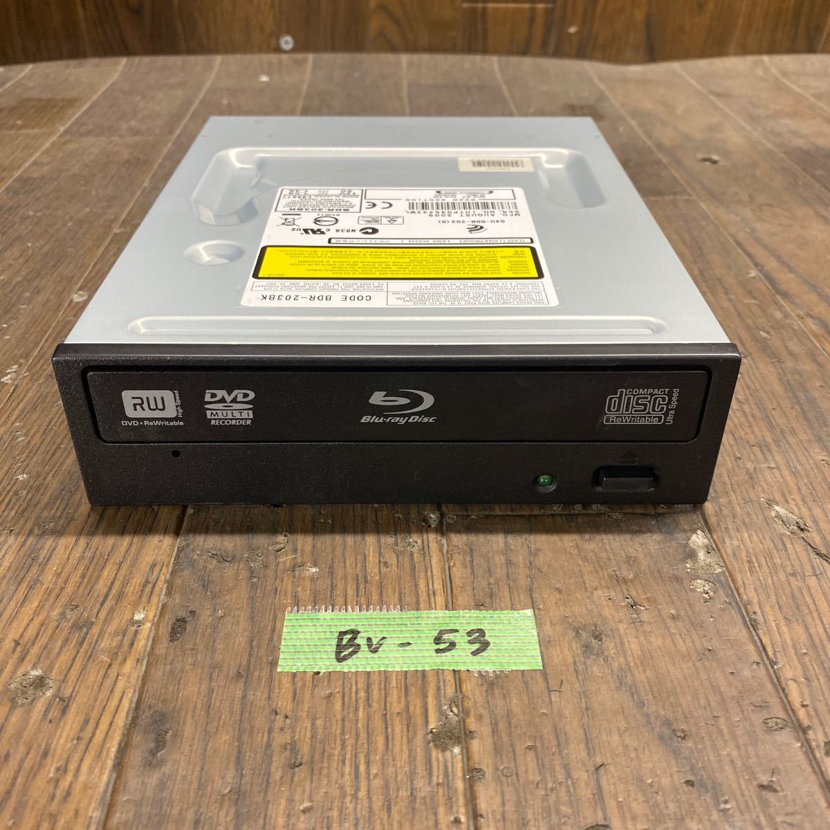 BV-53 激安 Blu-ray ドライブ DVD デスクトップ用 Pioneer BDR-203BK 2009年製 Blu-ray、DVD再生確認済み 中古品_画像1