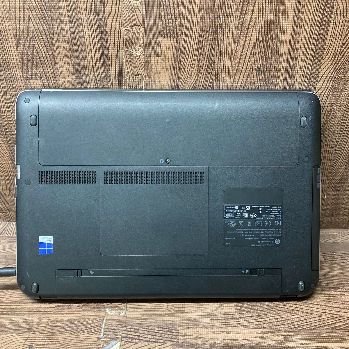 MY2-84 激安 OS Windows11Pro試作 ノートPC HP ProBook 450 G2 Core i5 5200U メモリ8GB HDD320GB カメラ 現状品_画像8