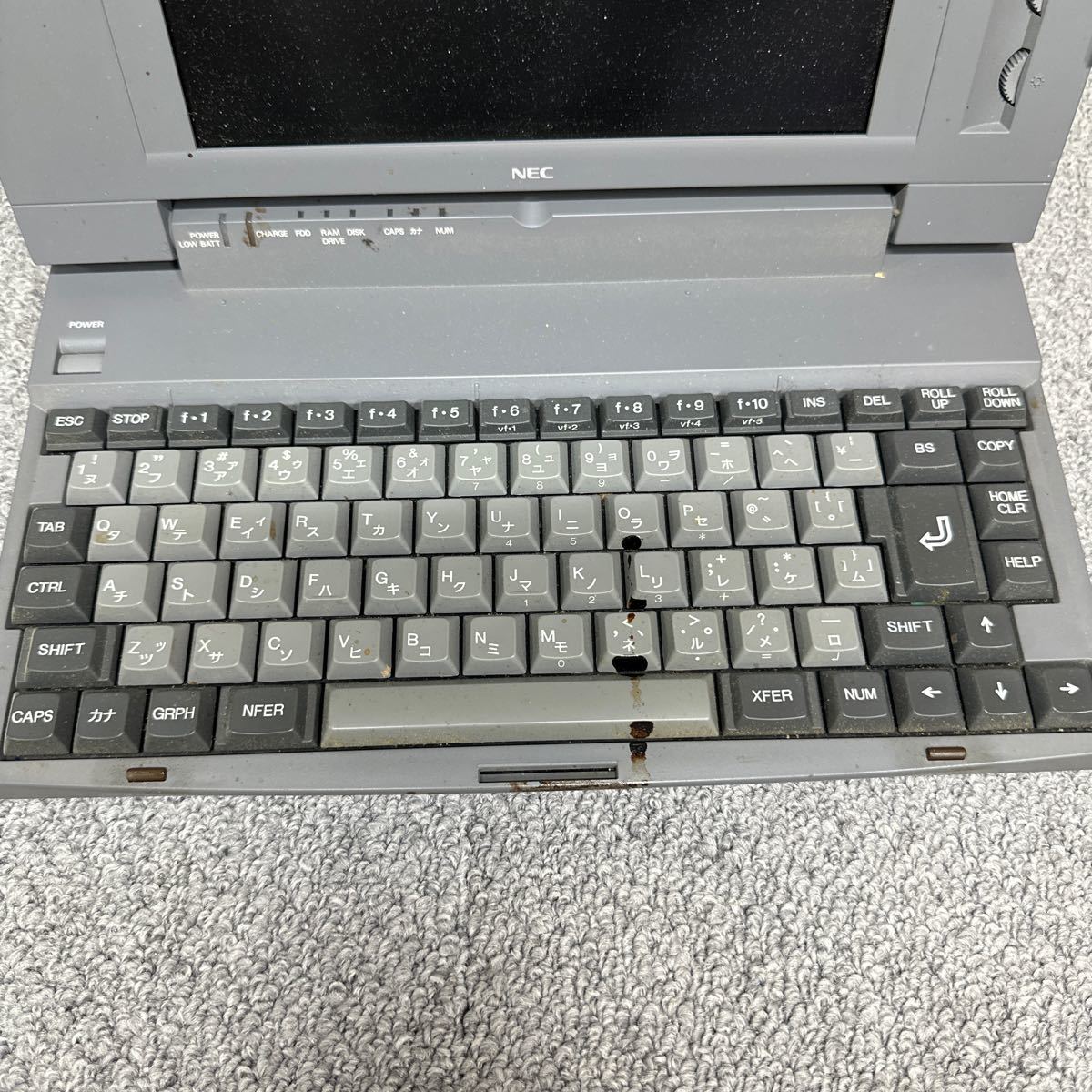 PCN98-1223 激安 PC98 ノートブック NEC PC-9801NS/R 通電不可 ジャンク 同梱可能の画像3