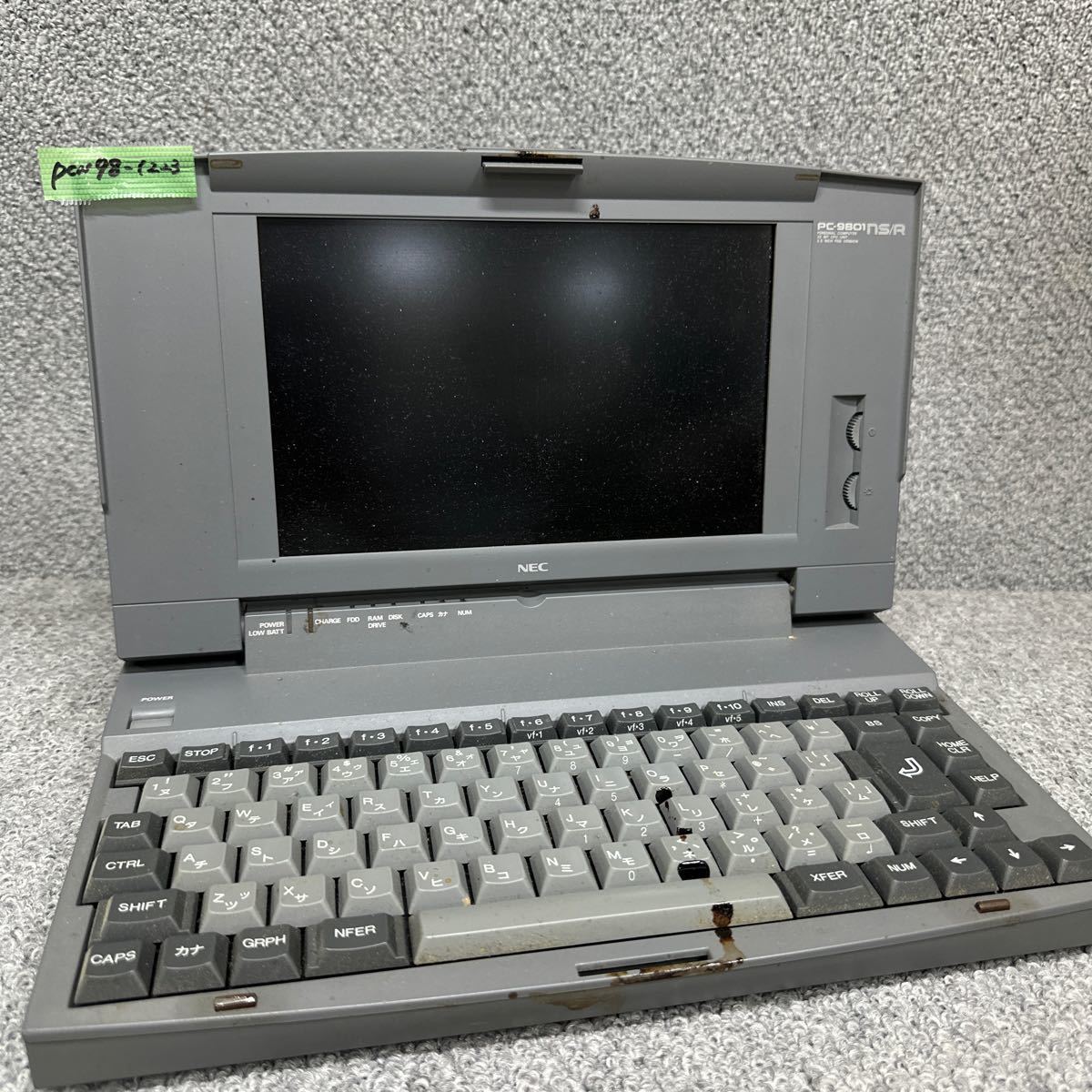 PCN98-1223 激安 PC98 ノートブック NEC PC-9801NS/R 通電不可 ジャンク 同梱可能_画像1