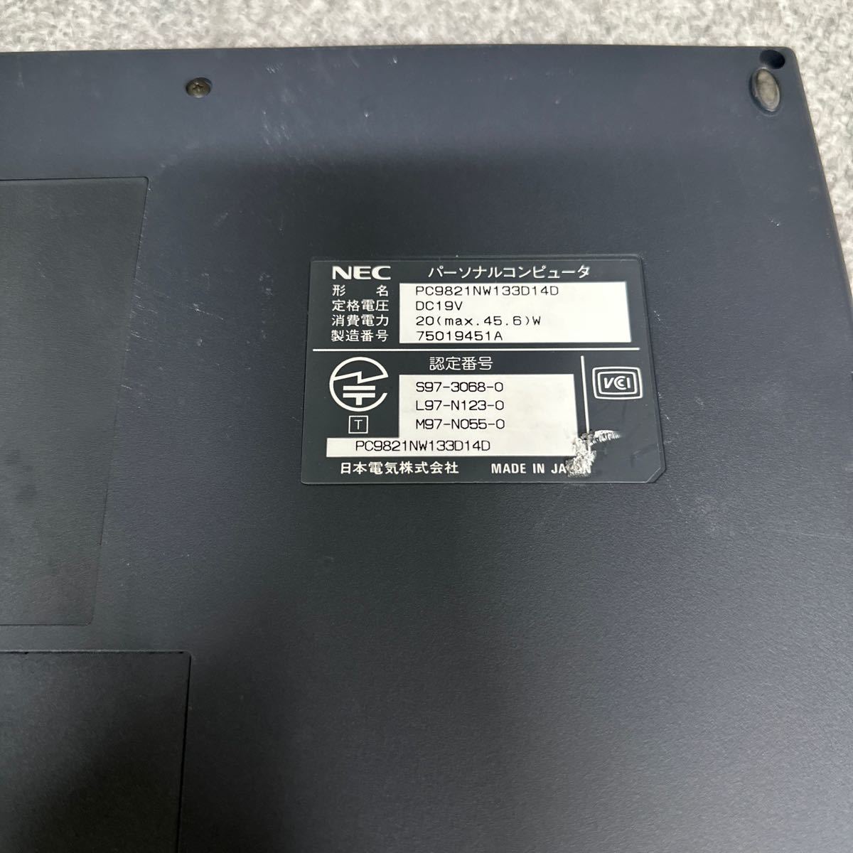 PCN98-1228 супер-скидка PC98 ноутбук NEC PC-9821NW133D14D пуск подтверждено Junk включение в покупку возможность 