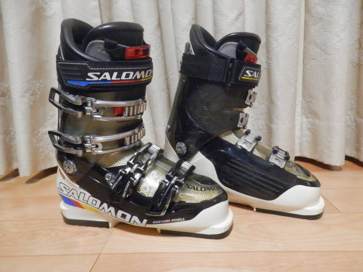 SALOMON サロモン FALCON-CS-XR 25.5cm FLEX105 スケルトングレー/アイボリー ソール長297㎜_画像2