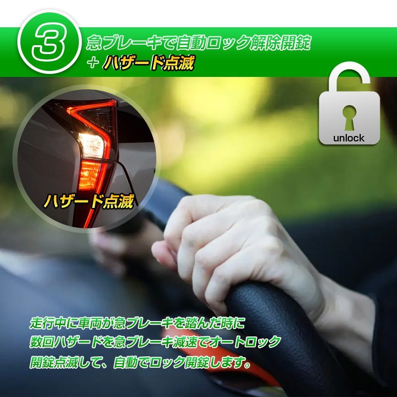 OBDドアロックユニット トヨタ PRIUS プリウス50 前期 後期 車速ドアロックキット 速度感知 OBD2 電子パーツ アクセサリー_画像4