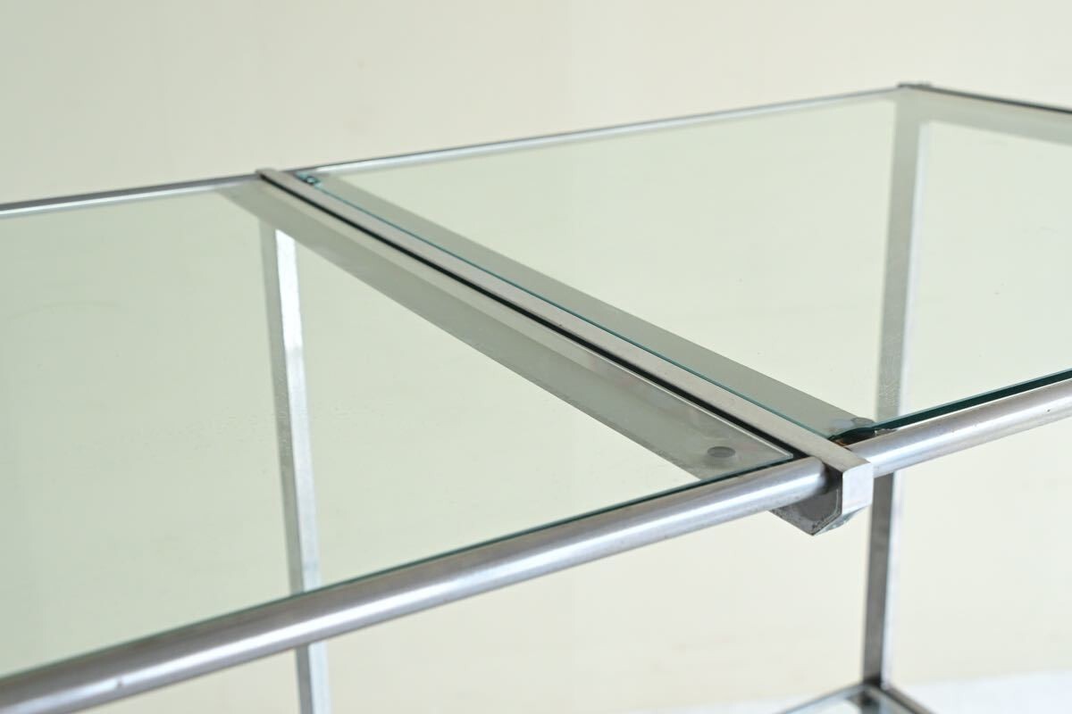 [ rarity ] glass shelves display shelf display pcs metal rack iron steel wardrobe display retro old glass inspection USM is la-