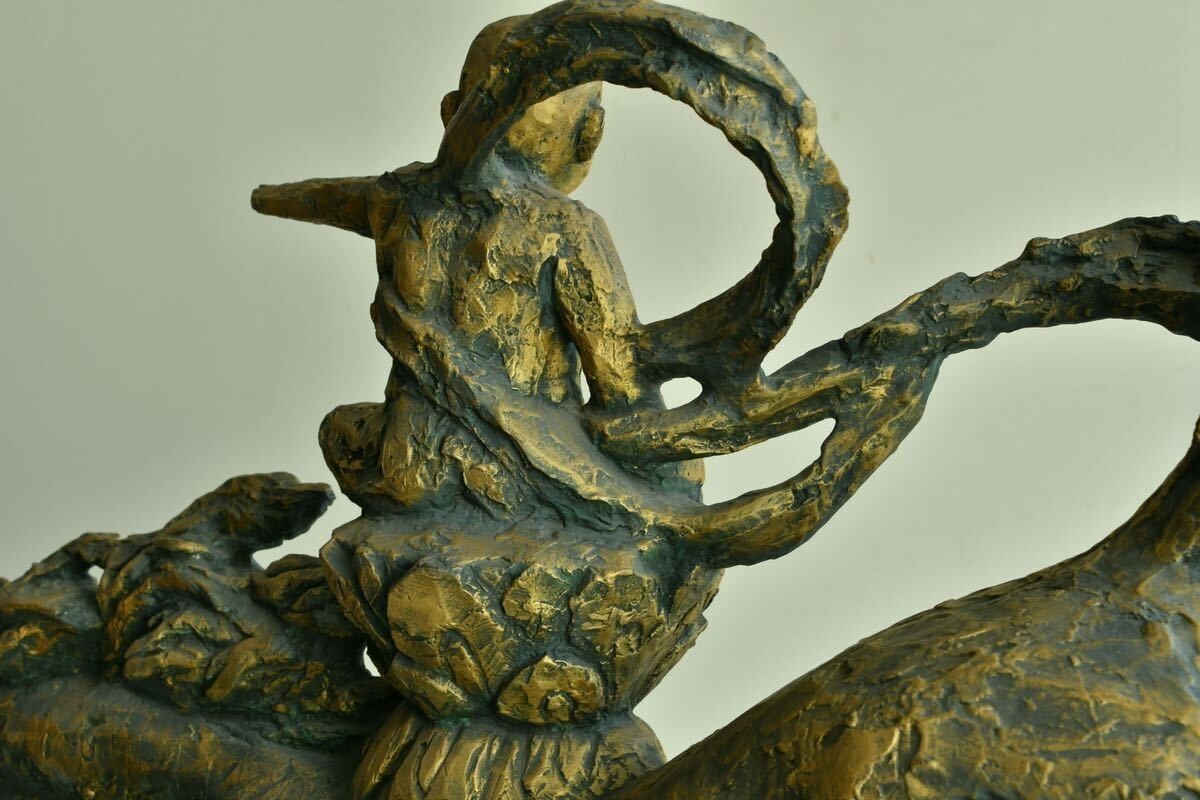 逸品】天使降誕 / 北村西望 大型作品 ブロンズ像 馬 逸品 銅製 逸品】天使降誕 / 北村西望 大型作品 ブロンズ像 馬 逸品 銅製