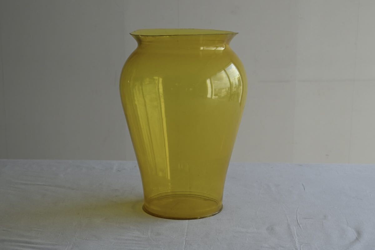 【希少】BOHEM kartell WITH STARCK ボヘム　カルテル スタルク 花瓶 水槽 花活 プラスチック インテリア 黄色 壺