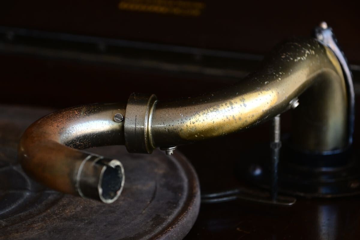 [ Junk ]Victrola gramophone J1 91 gramophone vessel SP record reproduction equipment Vintage rare high class machine JI 91