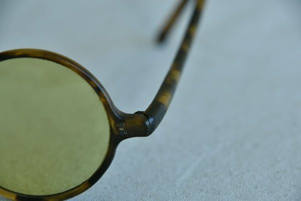 【骨董品】メガネ サングラス ビンテージ 丸メガネ 眼鏡 度なし 伊達メガネ 鼈甲風_画像3