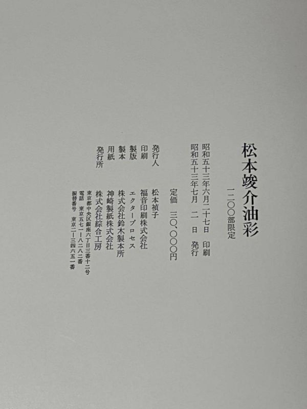 【美品】松本竣介油彩1912〜1948 綜合工房 古書 油絵 資料 美術書 作品集 図録_画像3