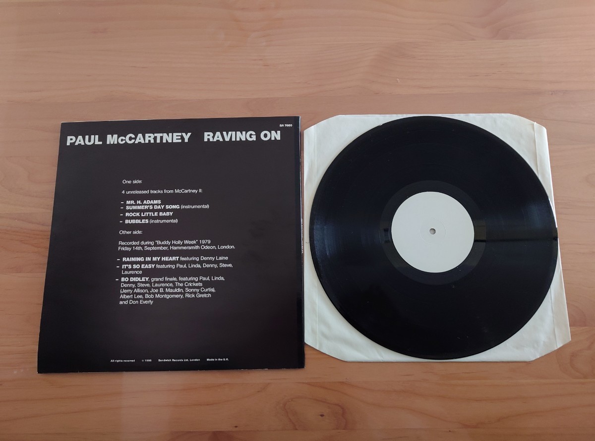 ★ポール・マッカートニー PAUL McCARTNEY ★Raving On ★中古LP★Super Rare