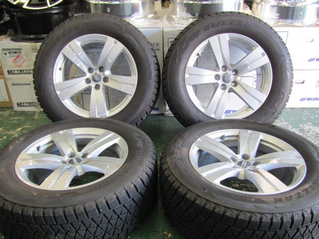 【希少な冬セット品】アウディ　4M系　Q7純正　5スポークデザイン　8J　+25　112　5H　255/60R18　ブリザック付き■