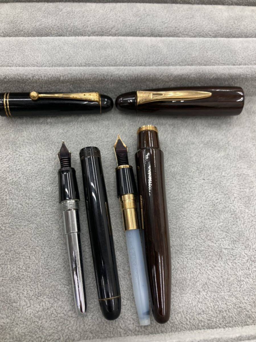 まとめ売り 14K 585 18K 刻印有 すごい 万年筆 2本 金 Platinum President M PILOT B JIS マーク _画像9