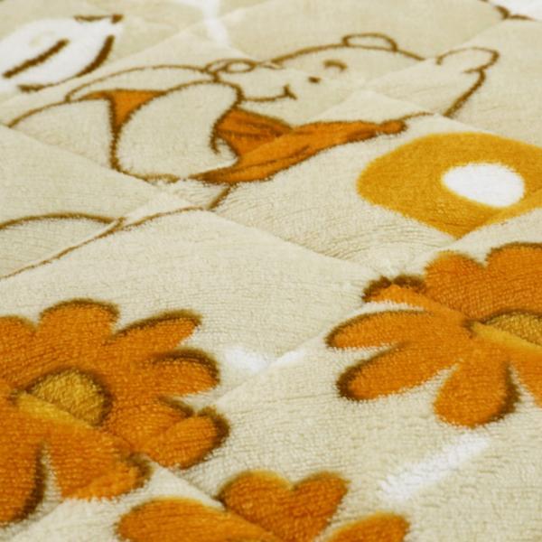 ディズニー くまのプーさん 敷パッド(ワームオレンジ) 寝具用品 シングルサイズ Disneyの画像3