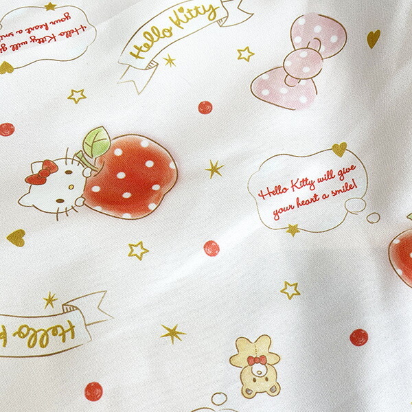  Sanrio Hello Kitty . daytime . futon 7 point set (do Lee mi- Apple ) for children Sanrio