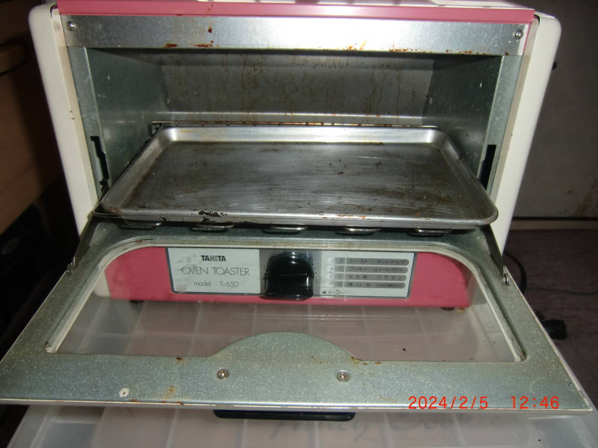 TANITA(tanita) oven toaster T-650( pink ) used 