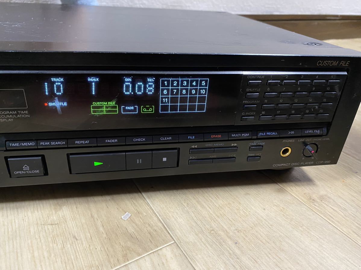 ソニー　CDプレーヤー　CDP-990_画像2