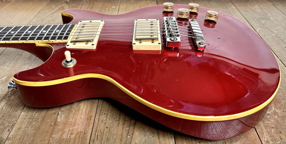 希少モデル Ibanez Artist AR-100 1982年製 Fire Red mod仕様 / P.U:銘機 Super58 x2基搭載 /肉厚合皮ギグケース&ストラップ付 (AR550 300)_画像5