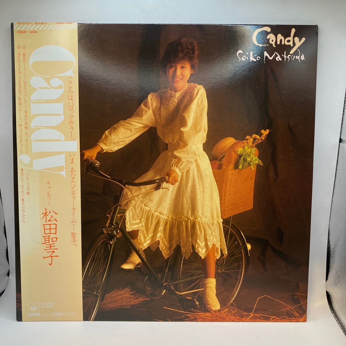 美盤 LP レコード 帯 松田聖子 CANDY キャンディー_画像1