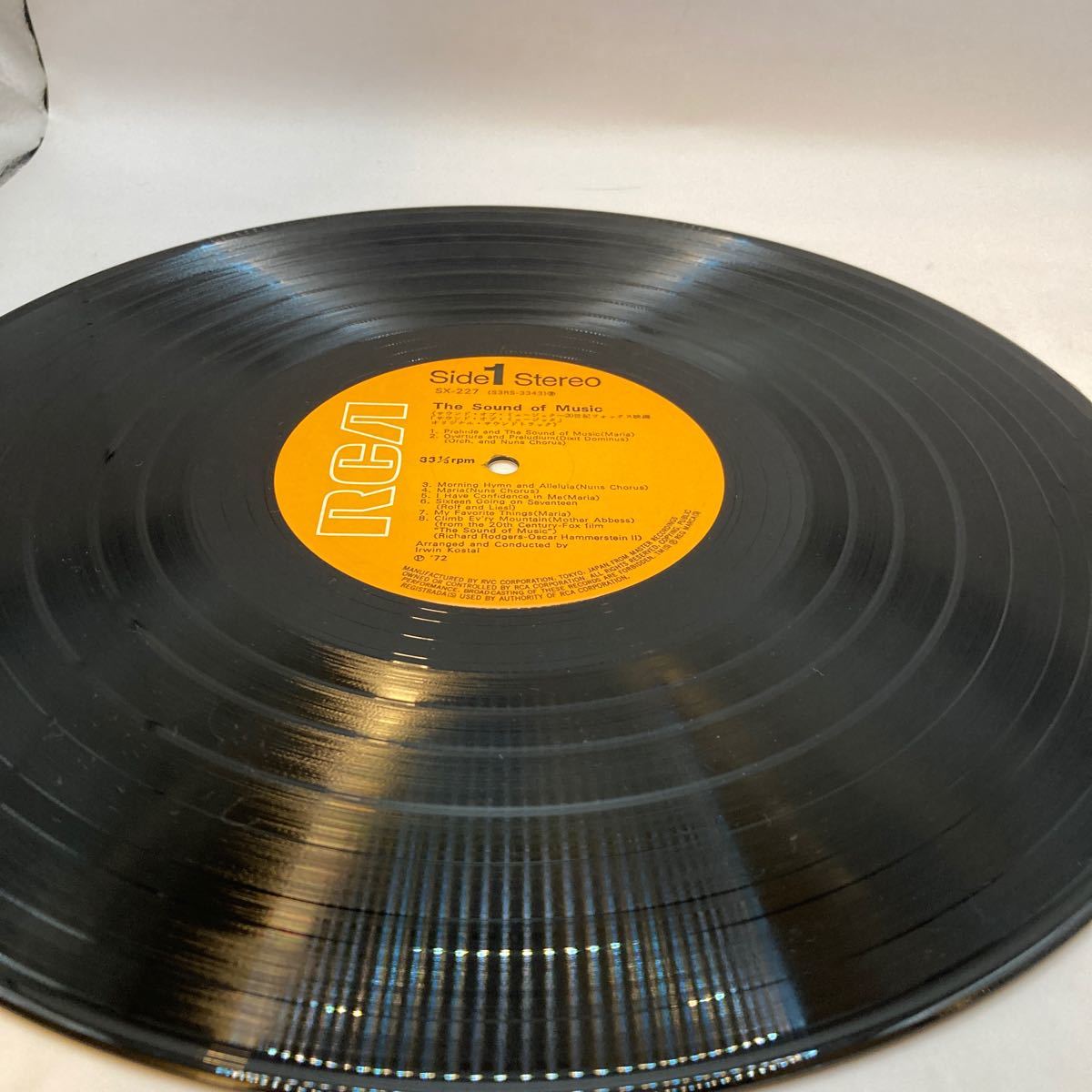 美盤 LP サウンド・オブ・ミュージック (1965) リチャード・ロジャース 国内盤LP RVC SX-227 STEREO 見開き _画像6