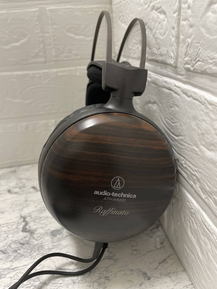 audio-technica ATH-W5000 密開ダイナミック型 ヘッドフォン オーディオテクニカ ケース他オマケ付き 音出しOK USED_画像3