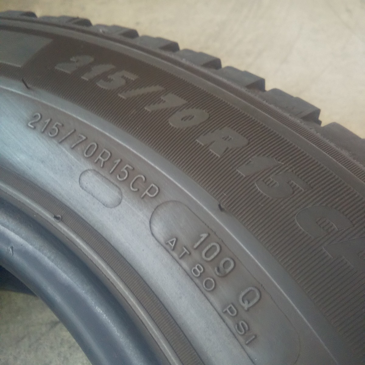 ミシュラン 215/70R15CP 109Q LT AGILIS CAMPING 4本 2019年 タイヤ ハイエース キャラバン キャンピング 215/70/15 215-70-15 215/70R15_画像9