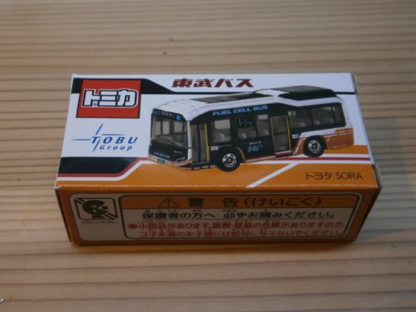 『3トミカ編』　　新品　東武バス　トヨタ　SORA　　1台　　TAKARATOMY 〔タカラトミー〕_画像1