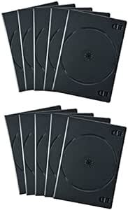 サンワサプライ DVDトールケース(4枚収納・10枚セット・ブラック) DVD-TN4-10BK_画像2