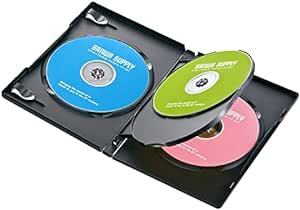 サンワサプライ DVDトールケース(4枚収納・10枚セット・ブラック) DVD-TN4-10BK_画像1