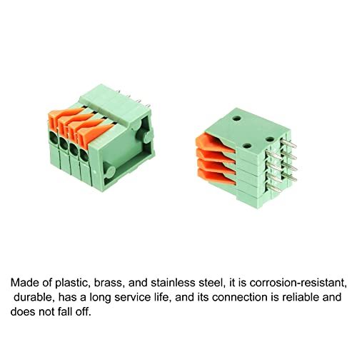 PCBばね端子ブロックコネクター KF141V 150V 2A 2.54 mm 4ポジション プリント基板 電子計算機用_画像4