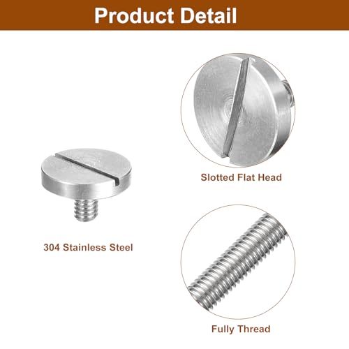 M2.5x4mm スロット付き丸頭大フラットヘッドねじ 5個入り_画像4