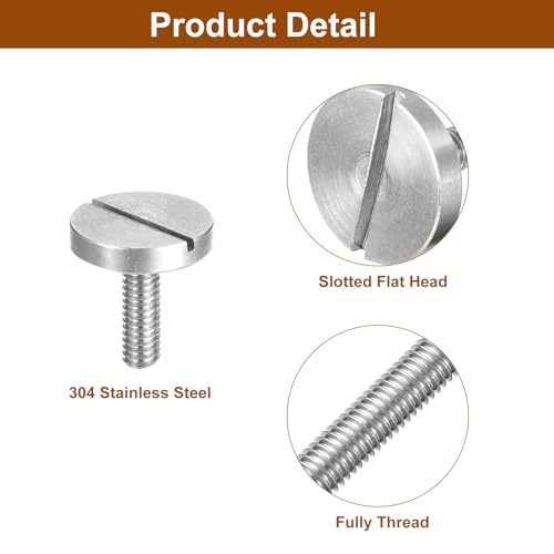 M2.5x8mm スロット付き丸頭大フラットヘッドねじ 5個入り_画像4